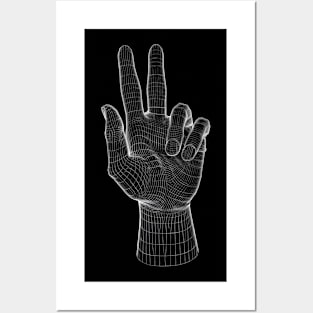 The hand Posters and Art